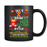 Let's Bake Stuff Drink Hot Cocoa Hallmark-Christmas Movies Sweatshirt PINGPONG