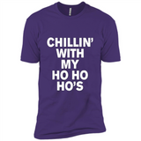 Chillin With My Ho Ho Ho's Funny Christmas - Premium Short Sleeve T-Shirt