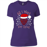 Obama All I Want For Xmas T Shirt PINGPONG - Ladies' Boyfriend T-Shirt