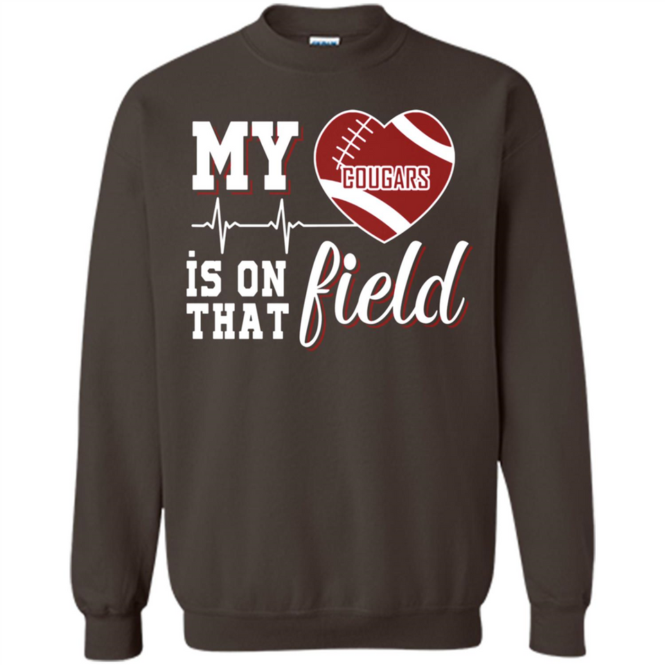 Washington State Cougars Football My Heart is on that Field - Sweatshirt