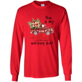 Snoopy This Is My Hallmark Christmas Movies Watching T-Shirt - Long Sleeve T-Shirt
