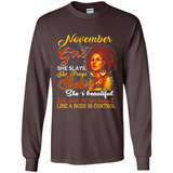 November Girl She Slays She Prays Beautiful Birthday PINGPONG