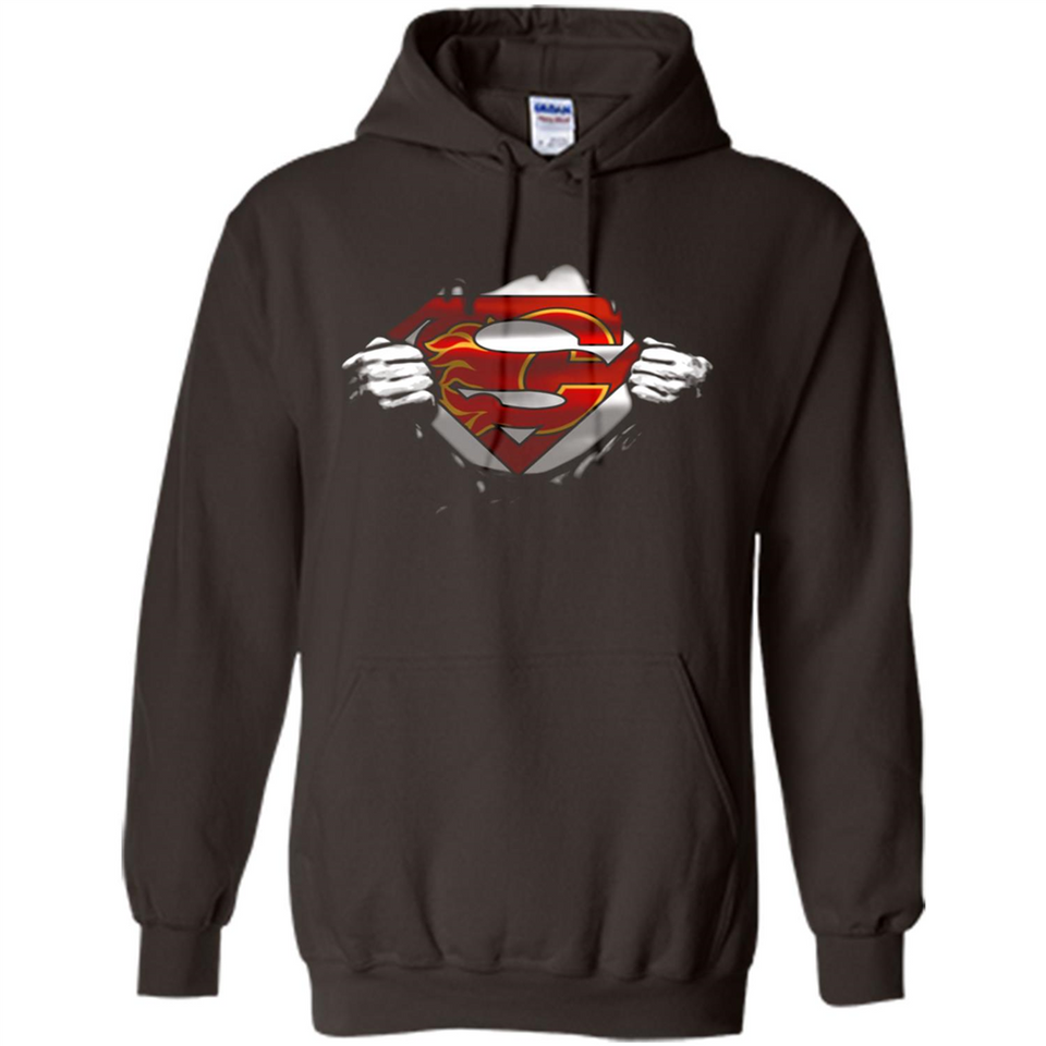 Calgary Flames And Superman Fans - Hoodie