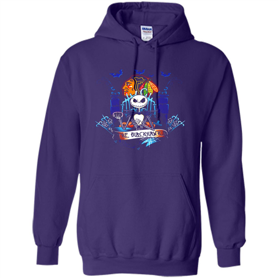 Chicago Blackhawks Halloween The Nightmare Before Christmas - Hoodie