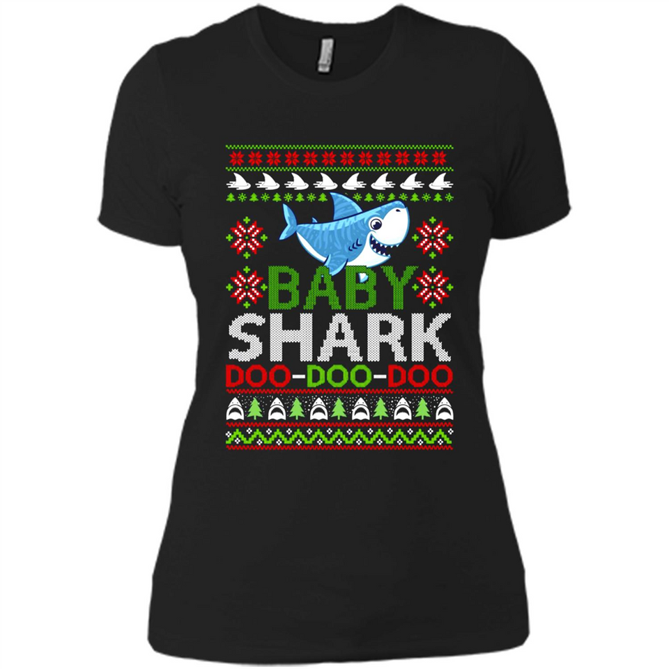 Baby shark Doo Doo Doo Christmas - Ladies' Boyfriend T-Shirt