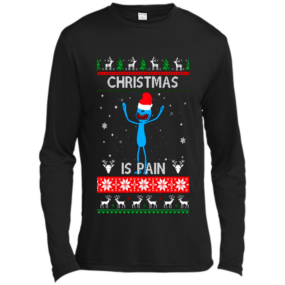 Mr Meeseeks Christmas Is Pain – Rick and Morty Christmas Sweater PINGPONG