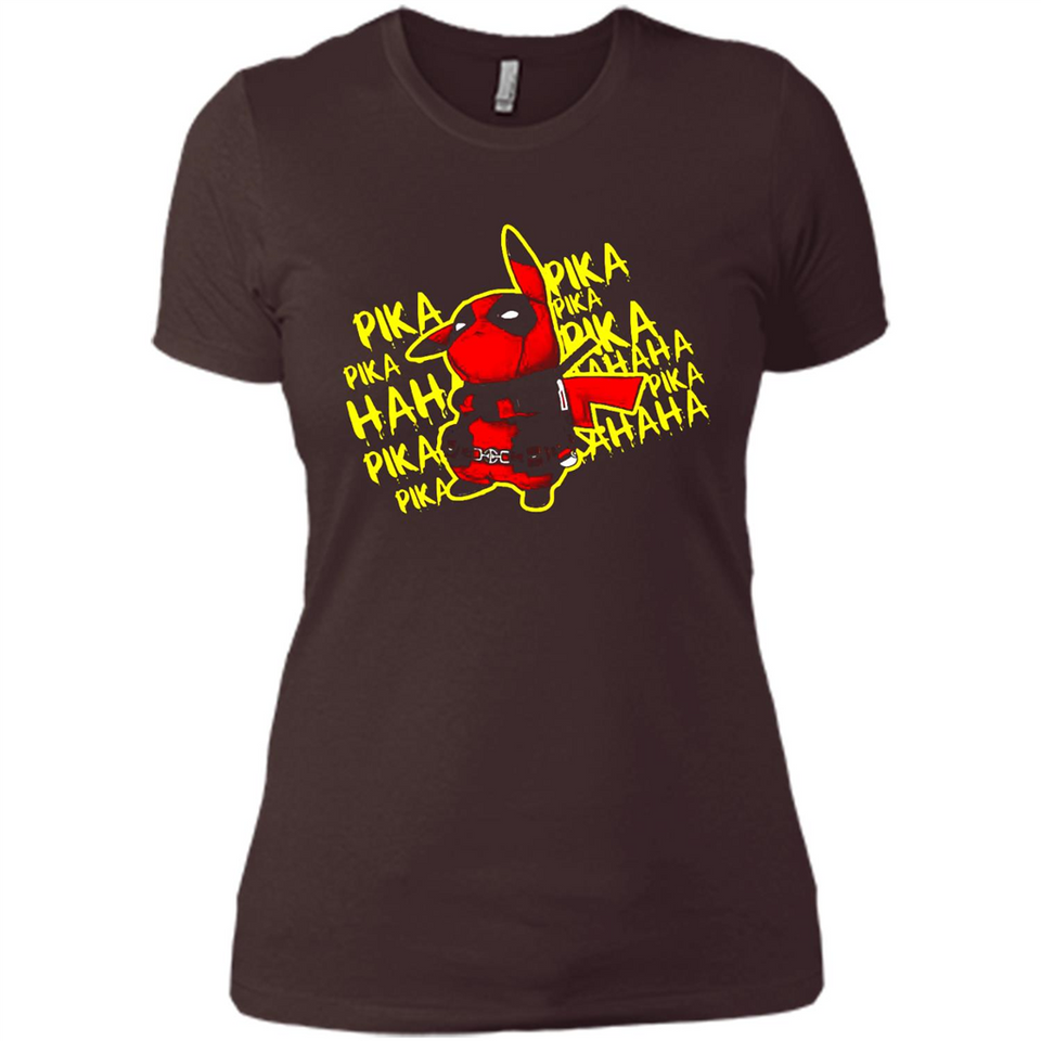 Pikachu Deadpool T-Shirt PINGPONG - Ladies' Boyfriend T-Shirt