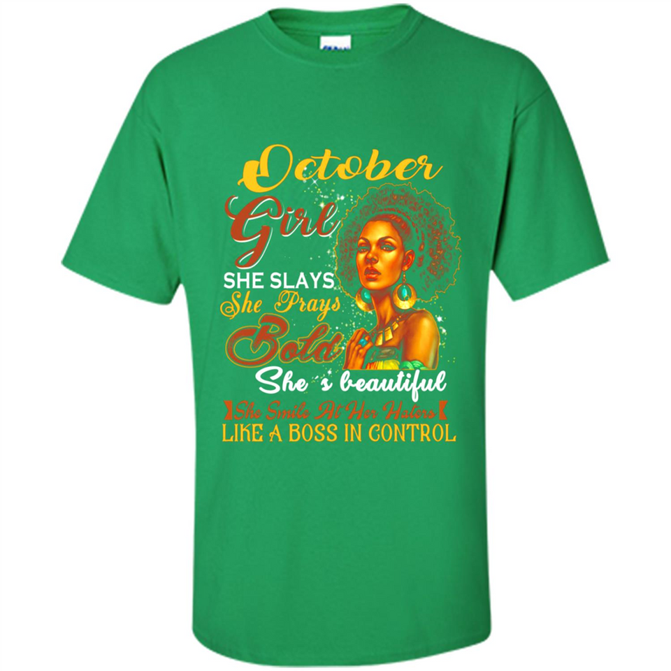 October Girl She Slays She Prays Beautiful Birthday PINGPONG