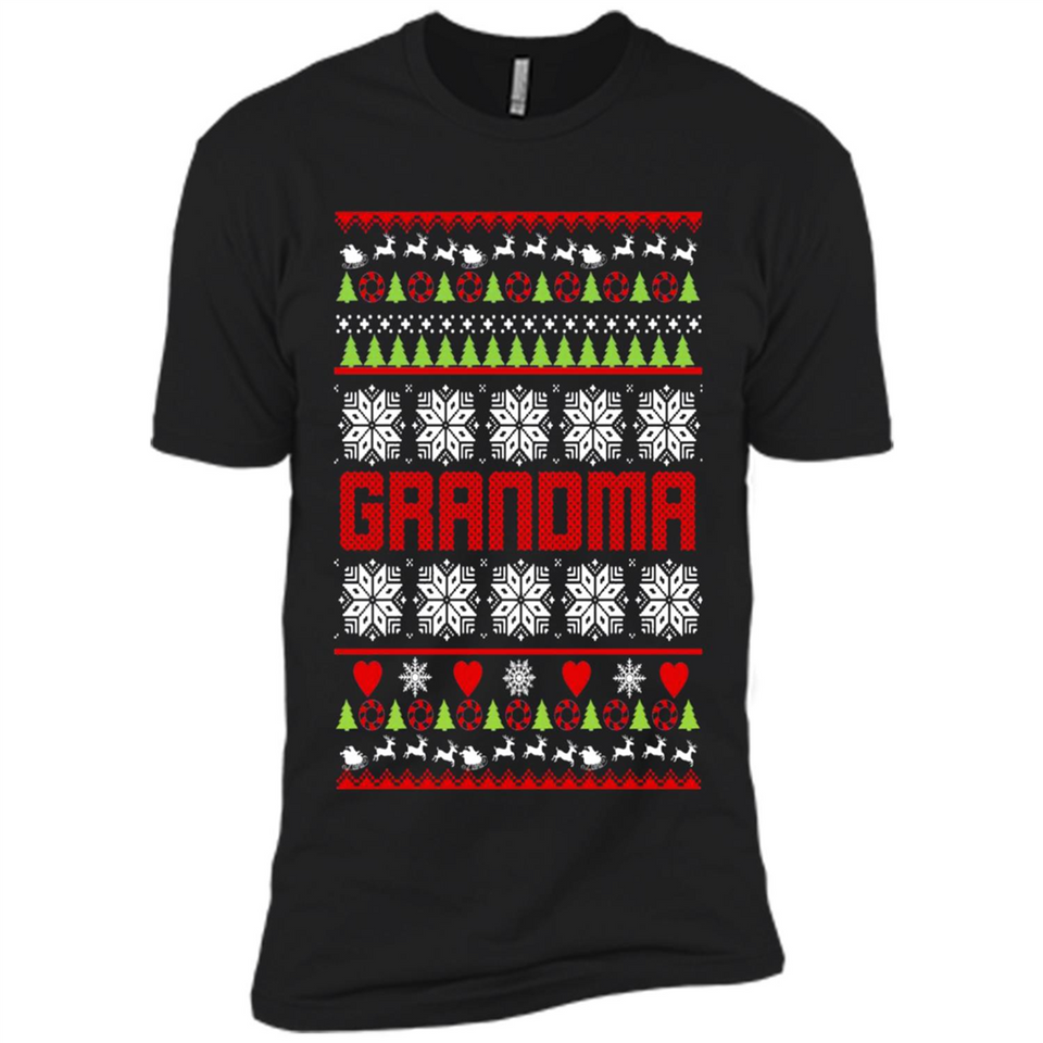 Grandma Ugly Christmas - Premium Short Sleeve T-Shirt