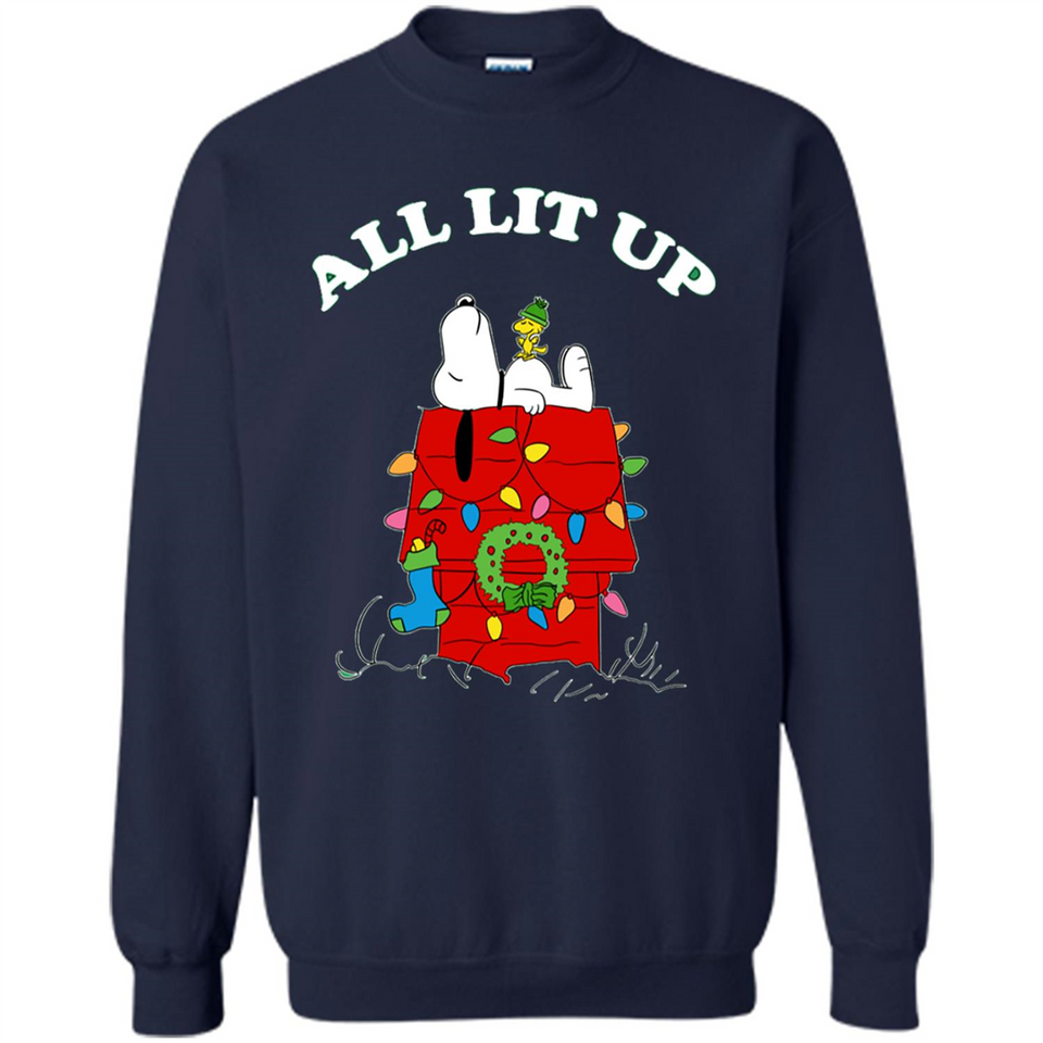 Peanuts By Schulz Snoopy Young Men_s Christmas - Sweatshirt