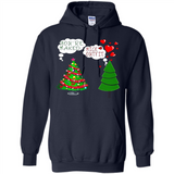 Fir Loves Christmas Tree Funny Undecorated Joke - Hoodie