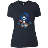 Carolina Panthers Halloween The Nightmare Before Christmas - Ladies' Boyfriend T-Shirt
