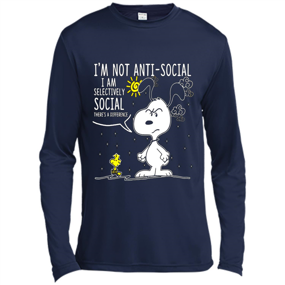 Snoopy I'm Not Anti-Social I Am Selectively Social