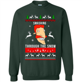 Nigel Thornberry Smashing through the snow Christmas sweatshirt PINGPONG