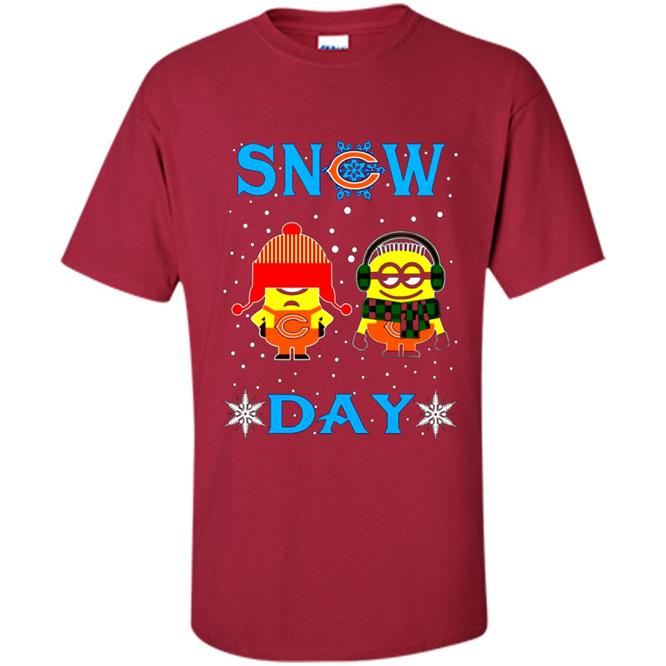 Snow Day Shirt For Chicago Bears Vs Minion Fans pingpong