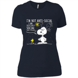 Snoopy I'm Not Anti-Social I Am Selectively Social