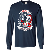 Christmas Shirt, Santa Nice Or Naughty Xmas - Long Sleeve T-Shirt