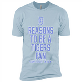 Reasons to be a Detroit Tigers Fan Complete List on Back - Premium Short Sleeve T-Shirt