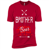Brother Shirt Buffalo Plaid Family Camping Bear Tee - Premium Short Sleeve T-Shirt