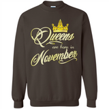 Queens Are Born In November Golden T-Shirt