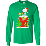Anaheim Ducks Snoopy Ugly Christmas Sweaters - Long Sleeve T-Shirt