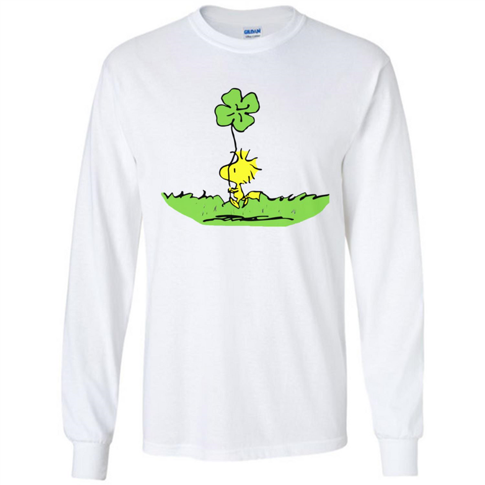 Snoopy Woodstock Shamrock - Long Sleeve T-Shirt