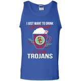 I Just Want To Drink Hot Chocolate & Watch USC Trojans Ugly Christmas Sweater PINGPONG