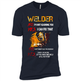 Know I'm on fire let me finish this weld shirt Sweatshirt - Premium Short Sleeve T-Shirt