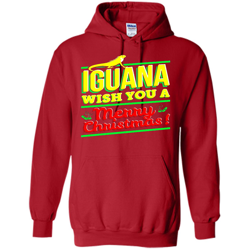Iguana Wish You A Merry Christmas Animal - Hoodie