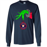 GRINCH HAND HOLDING HOUSTON ASTROS GLITTER CHRISTMAS PINGPONG