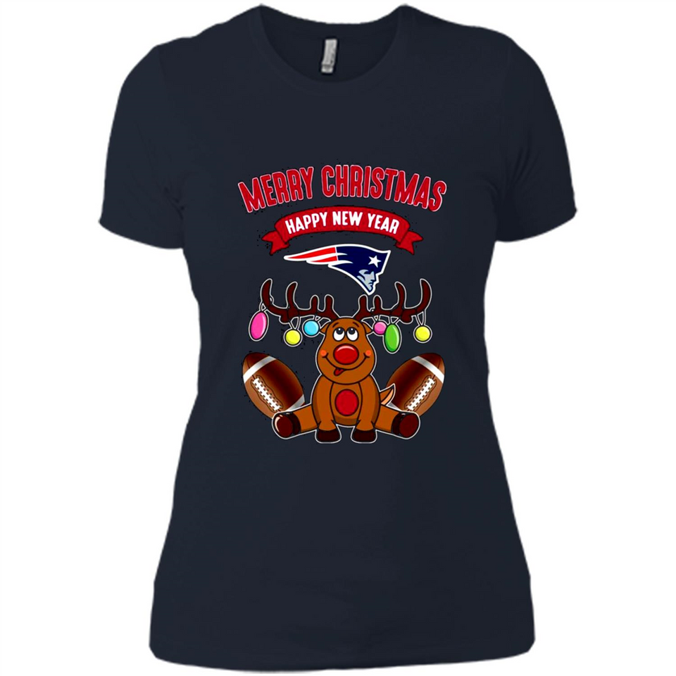 New England Patriots NFL Reindeer Funny Merry Christmas And Happy New Year