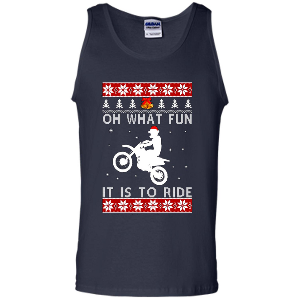Motocross oh what fun it is to ride Christmas sweater PINGPONG