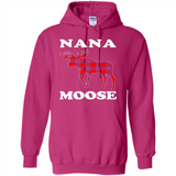 Nana Moose Funny Christmas Plaid Buffalo T-Shirt - Hoodie