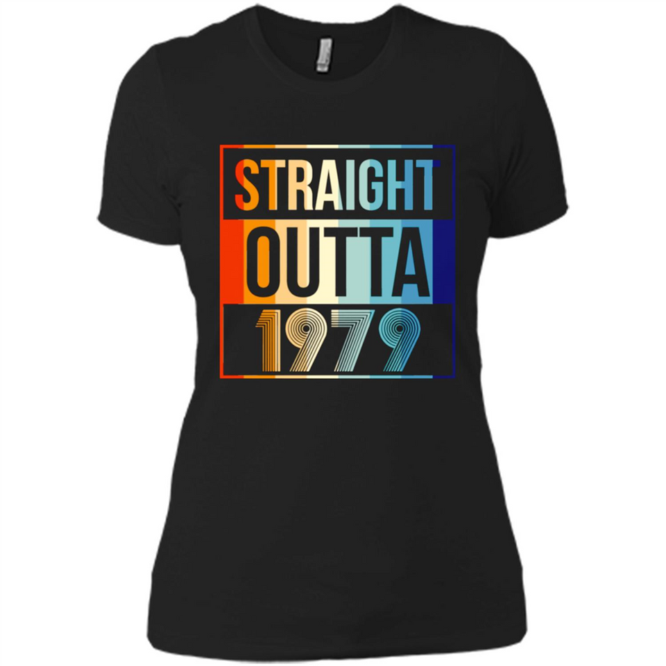 Retro Straight Outta 1979 39 Years Old - Ladies' Boyfriend T-Shirt
