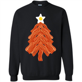 Bacon & Eggs Over Easy Fried Food Breakfast Xmas Tree Foodie - Sweatshirt