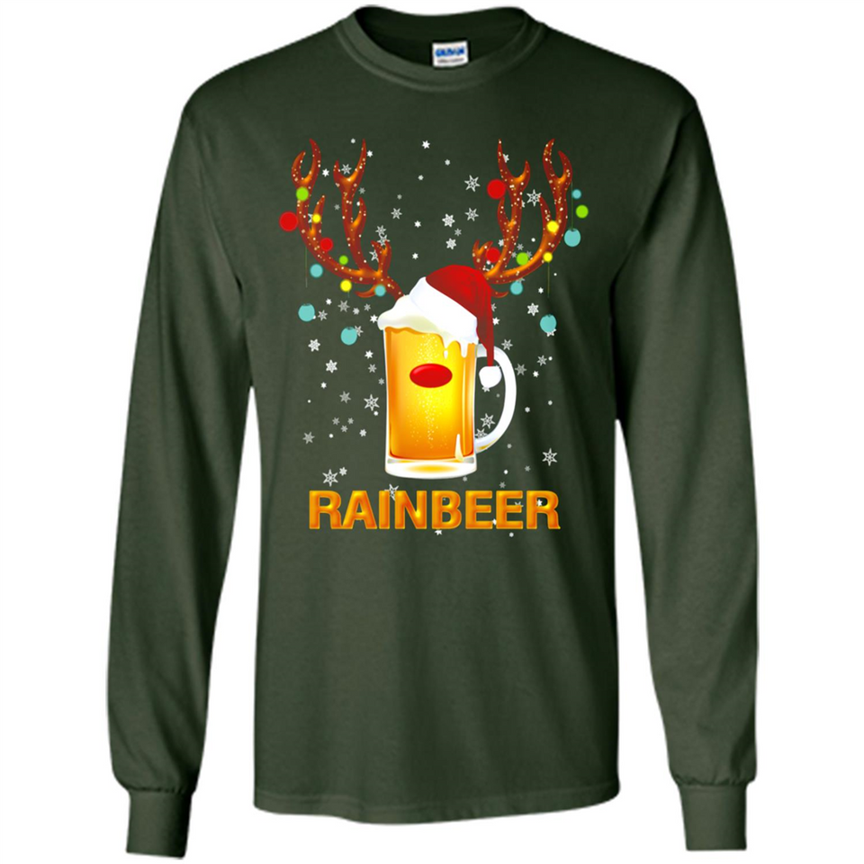 Rainbeer Funny Reindeer Beer Lover
