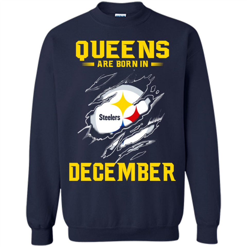 Queens Are Born In December - Pittsburgh Steelers Football - Sweatshirt