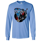 Dancing Funny Guitar Vintage Metal Rock Band Shirt PINGPONG - Long Sleeve T-Shirt