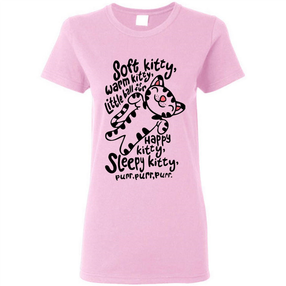 Soft kitty warm kitty little ball of fur - Ladies Short-Sleeve