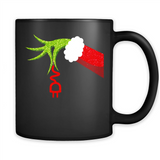 Funny Grinch Hand Holding Electrician Ornament Christmas PING PONG
