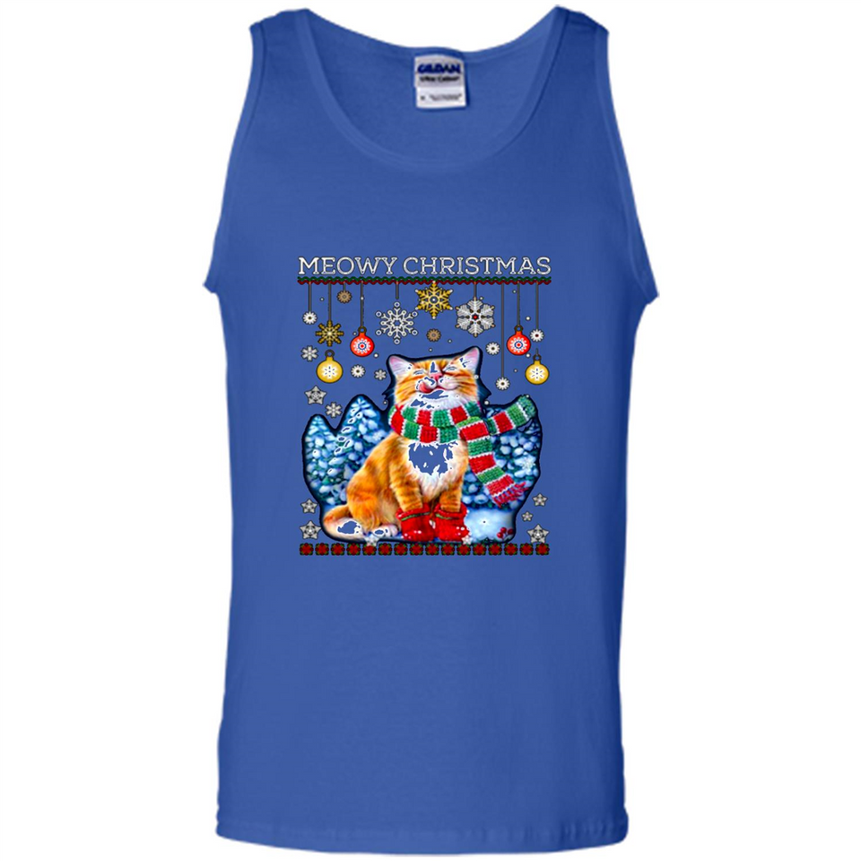 Meowy Christmas Ugly Funny Cats Lover PINGPONG