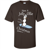 Snowman Snowboarder Tshirt Have Jolly Ollie Christmas