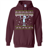 Mr Meeseeks Xistence Is Pain Ugly Christmas - Hoodie