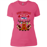 Seattle Seahawks NFL Reindeer Funny Merry Christmas And Happy New Year