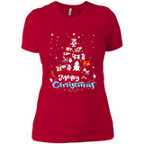 Christmas Ugly Sweater Animal Tree Pine Merry Christmas - Ladies' Boyfriend T-Shirt