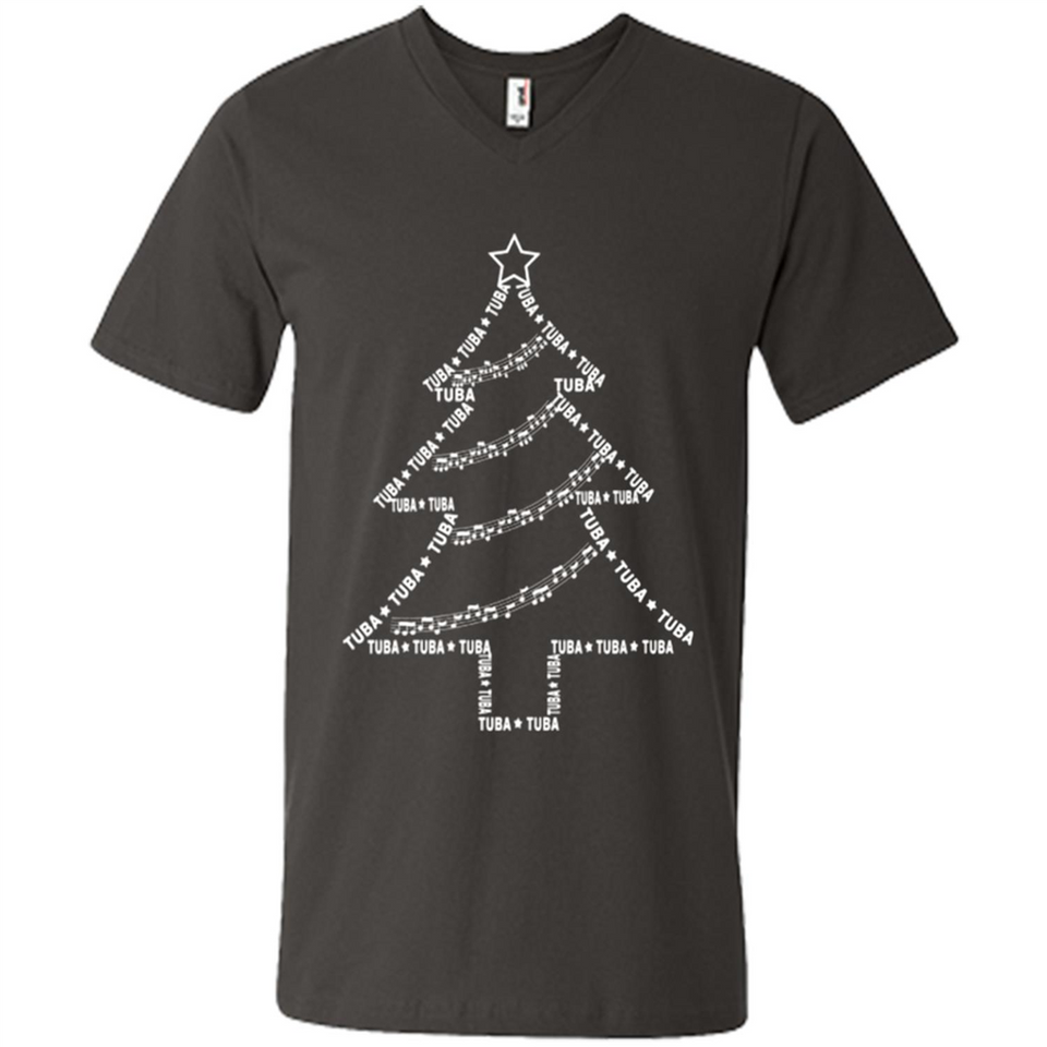 Tuba Text Christmas Tree Musical Instrument Holiday 1