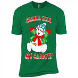Snowman Wanna Kiss My Carrot Christmas - Premium Short Sleeve T-Shirt