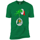 Amazing tee Indiana Pacers Glitter Grinch Monogram Ornament Christmas Gift - Premium Short Sleeve T-Shirt