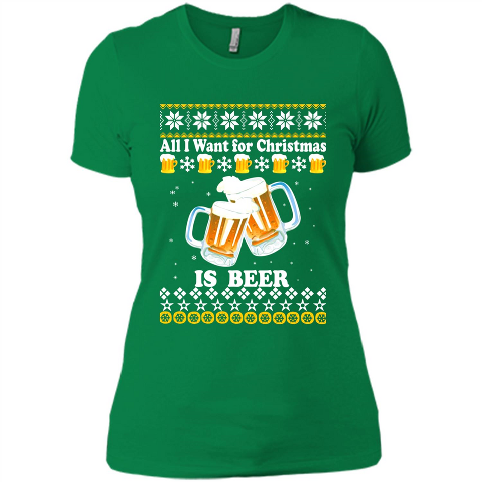 All I want for Christmas is Beer sweater - Ladies' Boyfriend T-Shirt