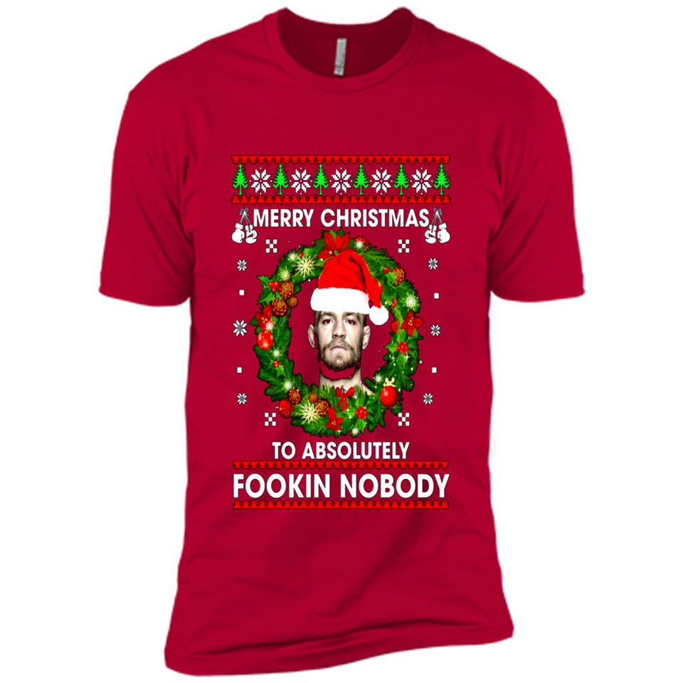 Merry Fookin Christmas Conor Mcgregor sweater PINGPONG